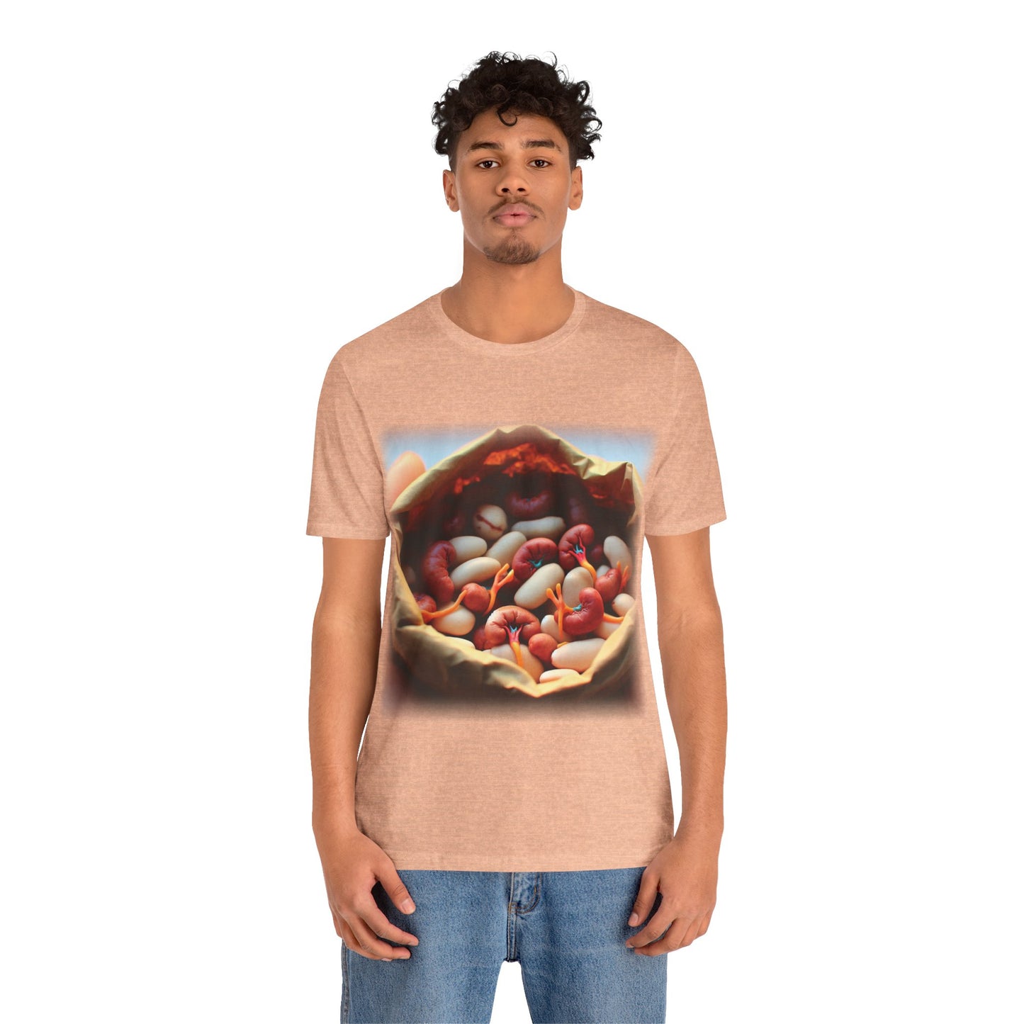 Kidneys - Bag of beans (Unisex Jersey Short Sleeve T-shirt)