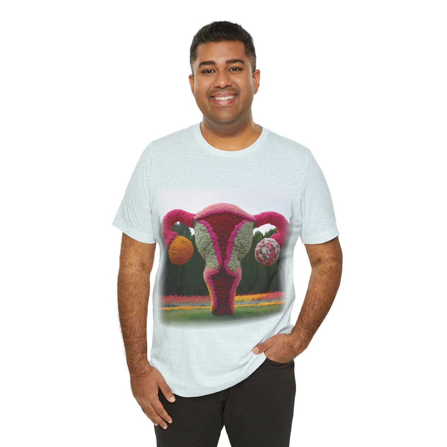 Uterus - Topiary (Unisex Jersey Short Sleeve T-shirt)