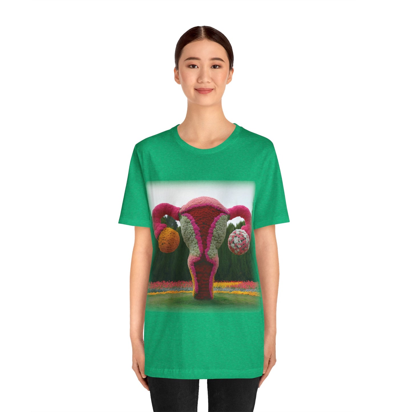 Uterus - Topiary (Unisex Jersey Short Sleeve T-shirt)