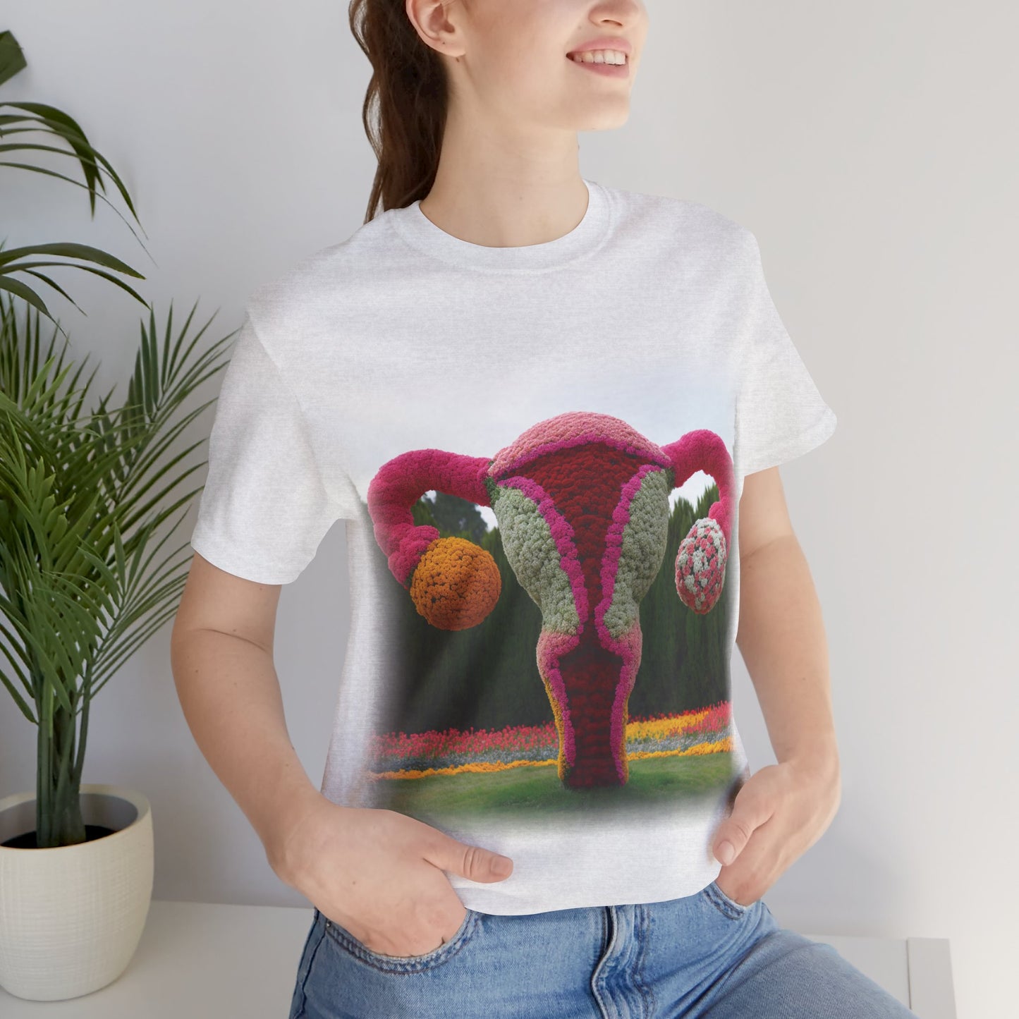 Uterus - Topiary (Unisex Jersey Short Sleeve T-shirt)