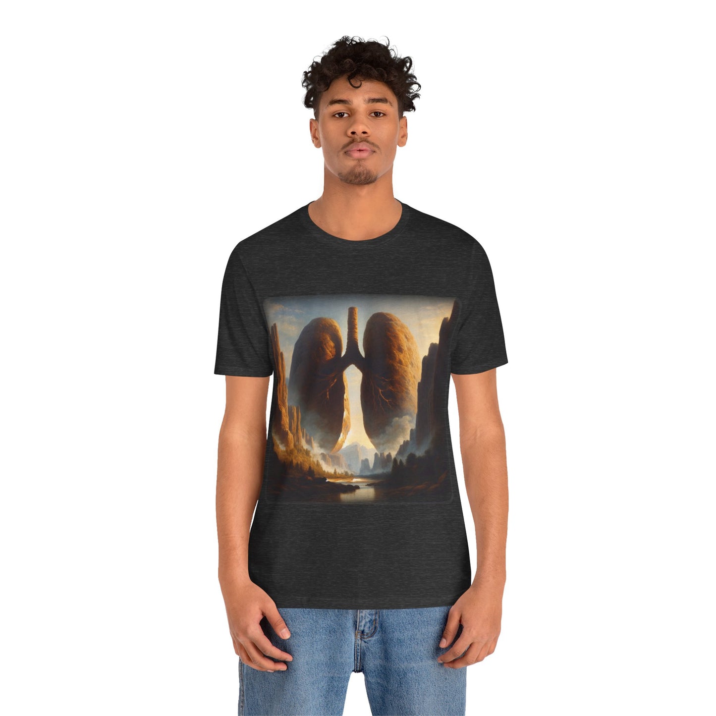 From the earth - Lung Mountains 1 (Unisex Jersey Short Sleeve T-shirt)