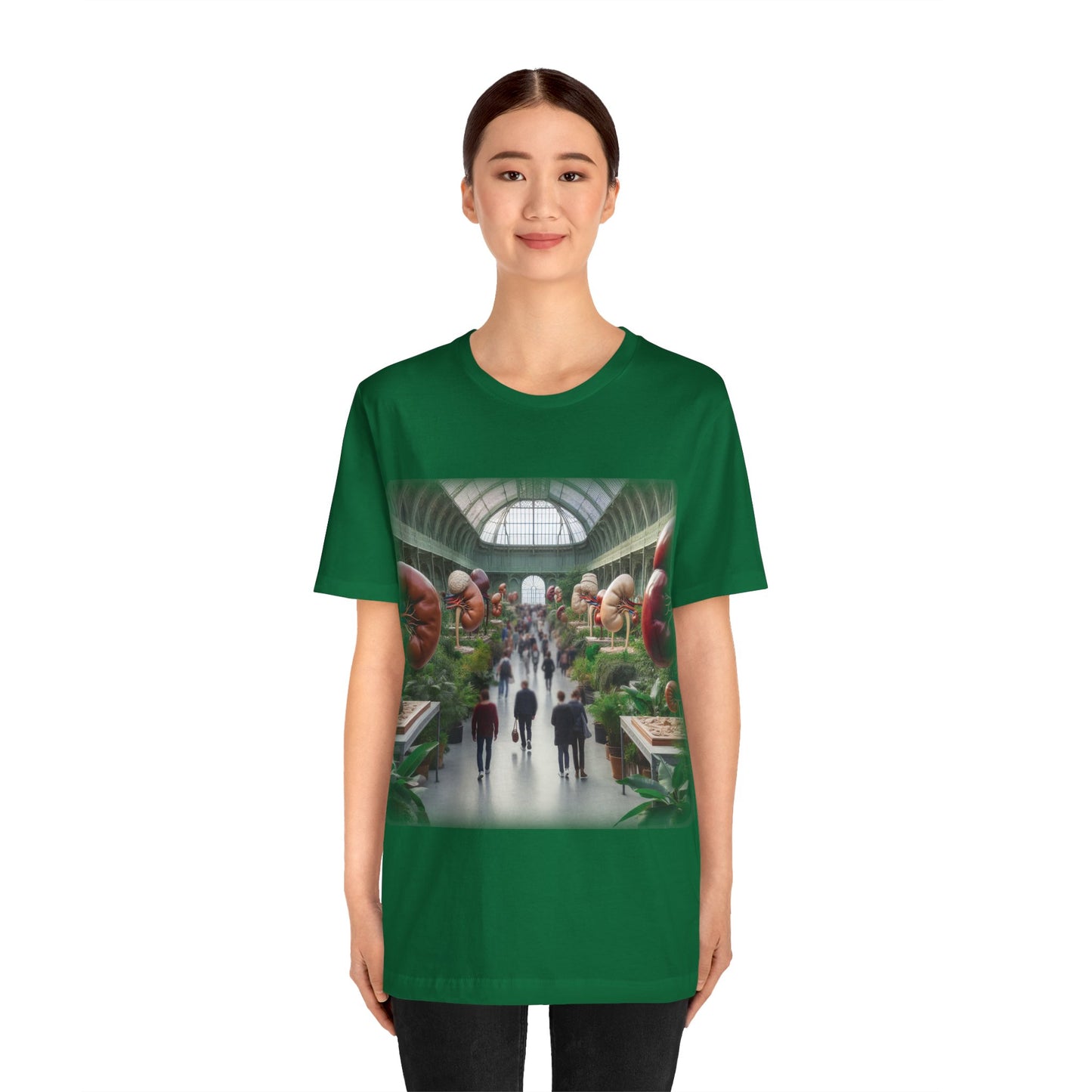 Kidneys - The great exhibition (present day) (Unisex Jersey Short Sleeve T-shirt)