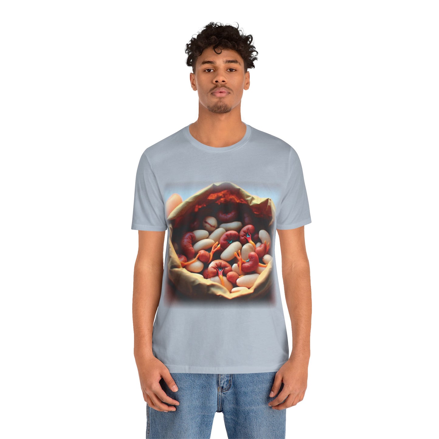 Kidneys - Bag of beans (Unisex Jersey Short Sleeve T-shirt)