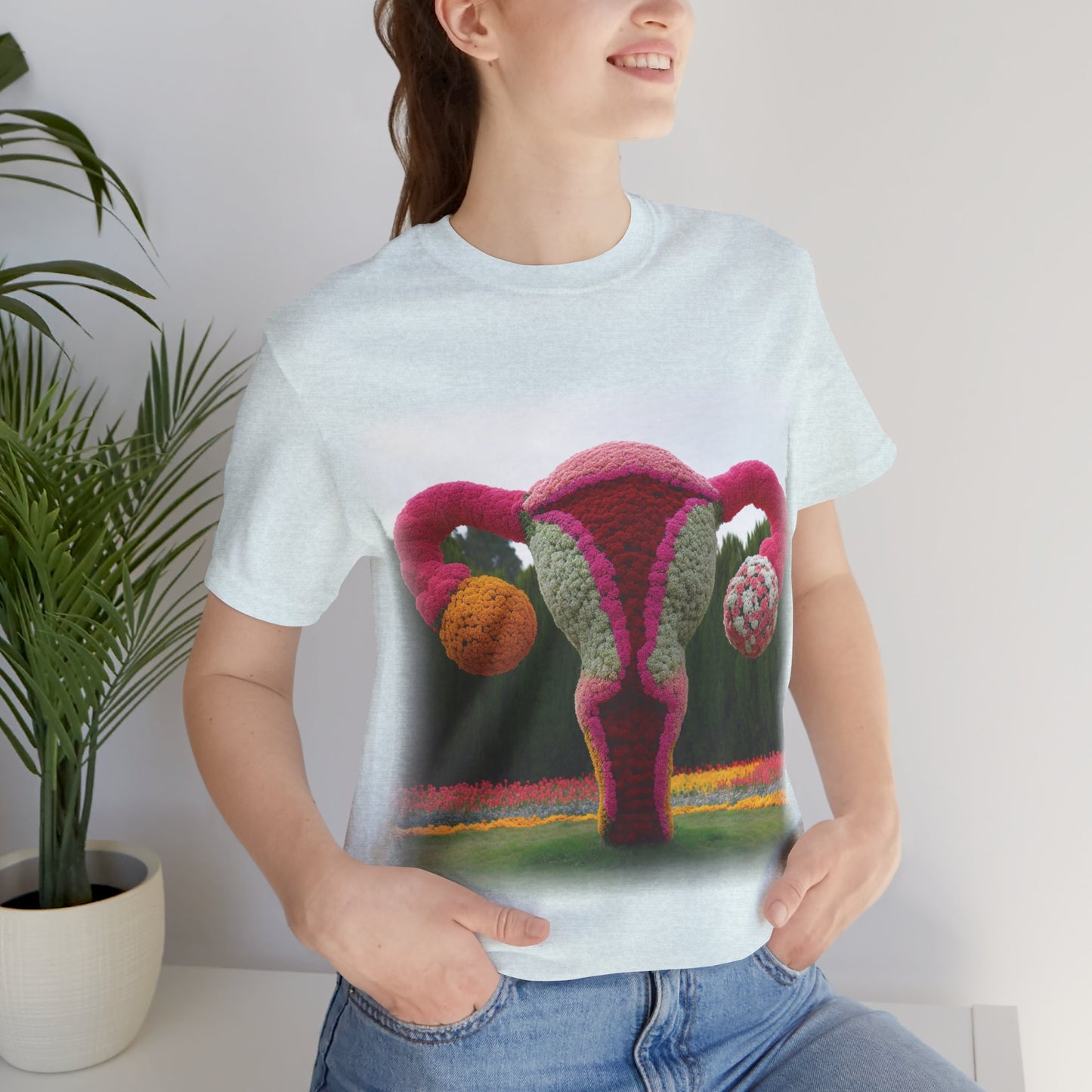 Uterus - Topiary (Unisex Jersey Short Sleeve T-shirt)