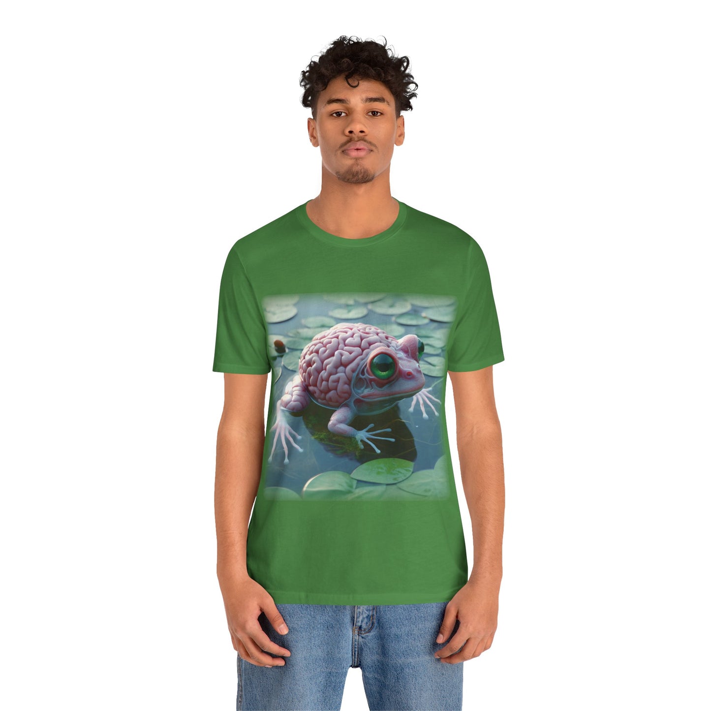 Brain - Frog 2 (Unisex Jersey Short Sleeve T-shirt)