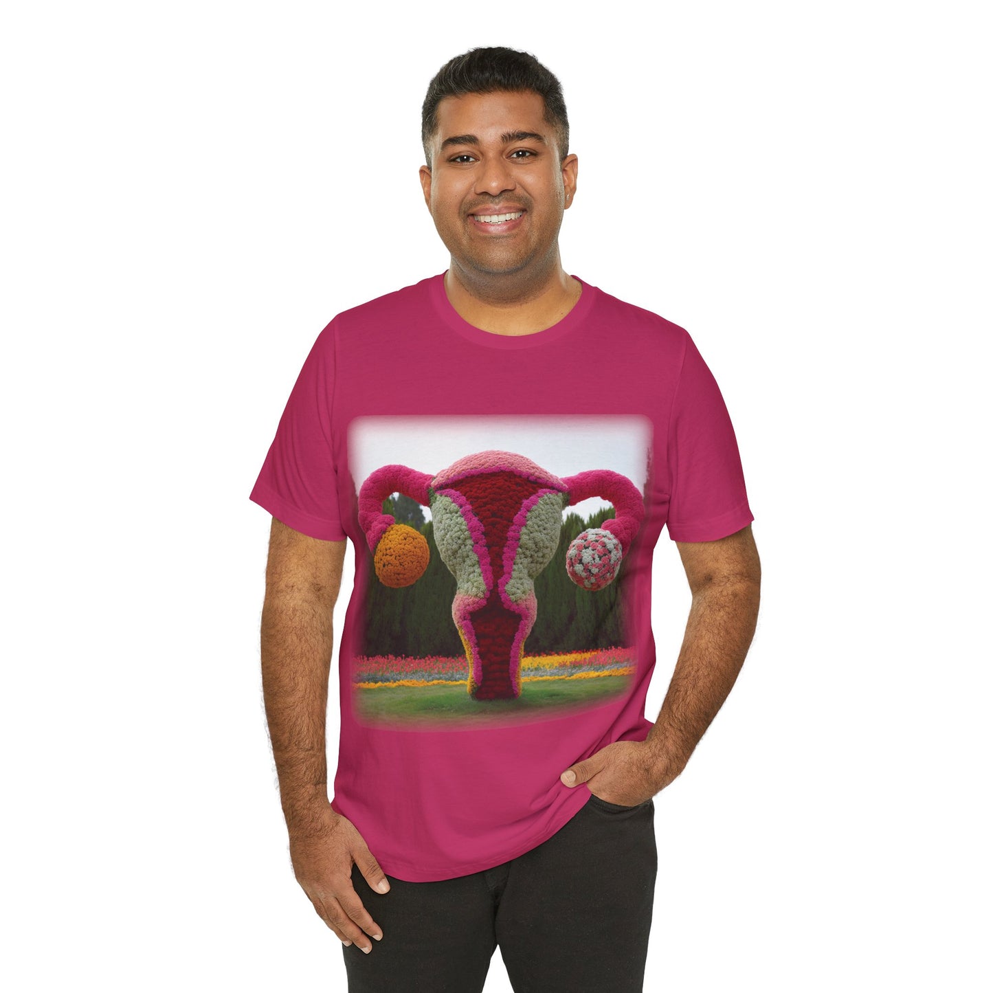 Uterus - Topiary (Unisex Jersey Short Sleeve T-shirt)