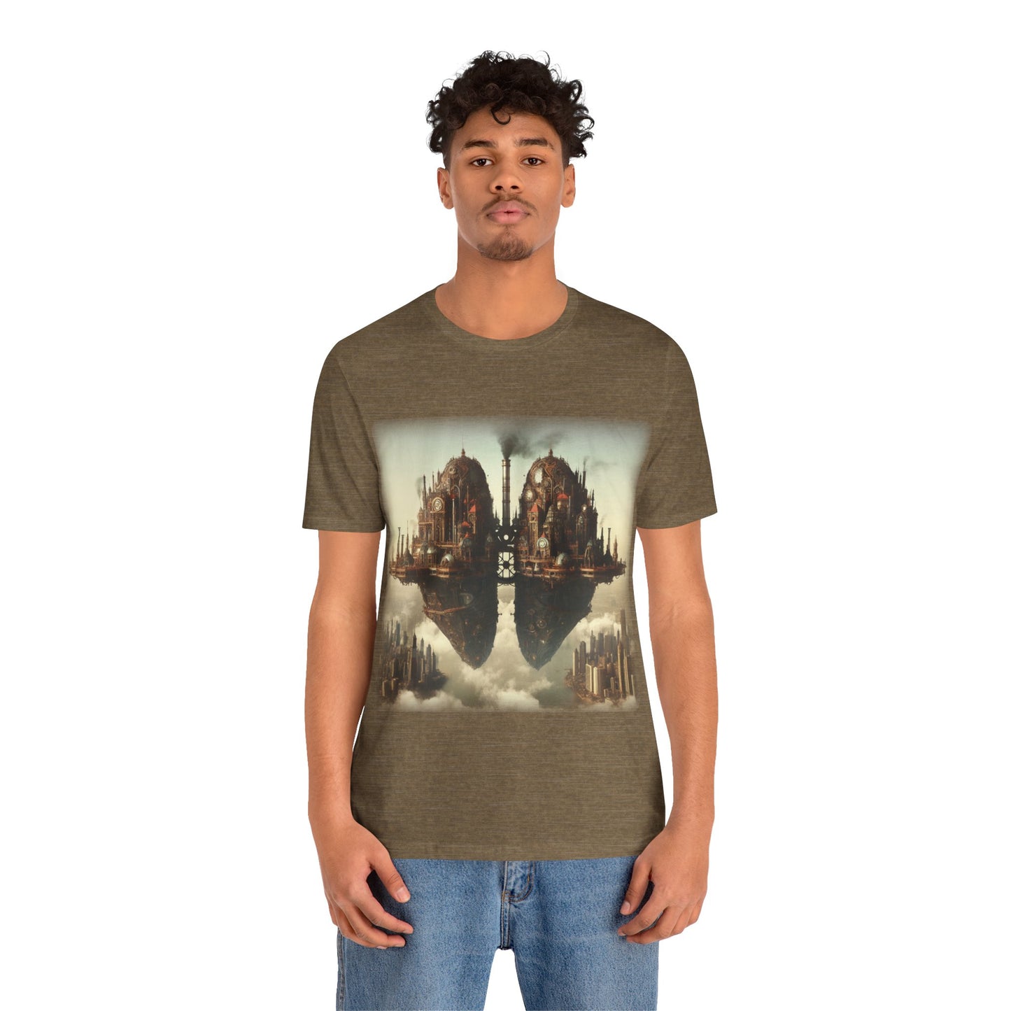 Lungs - Floating lung cities 2 (Unisex Jersey Short Sleeve T-shirt)